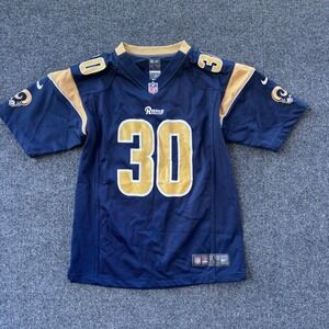Nike Kids Los Angeles Rams Todd Gurley II Jersey Navy Blue Gold Size L 14/16